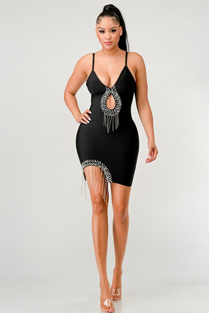 Rhinestones Mini dress