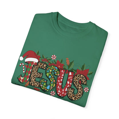Jesus Christmas Garment-Dyed T-shirt