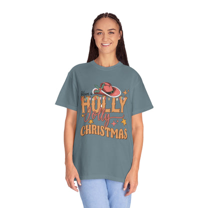 Holly Jolly Christmas Garment-Dyed T-shirt