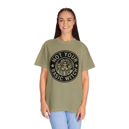 Not your Basic Witch Graphic logo tee