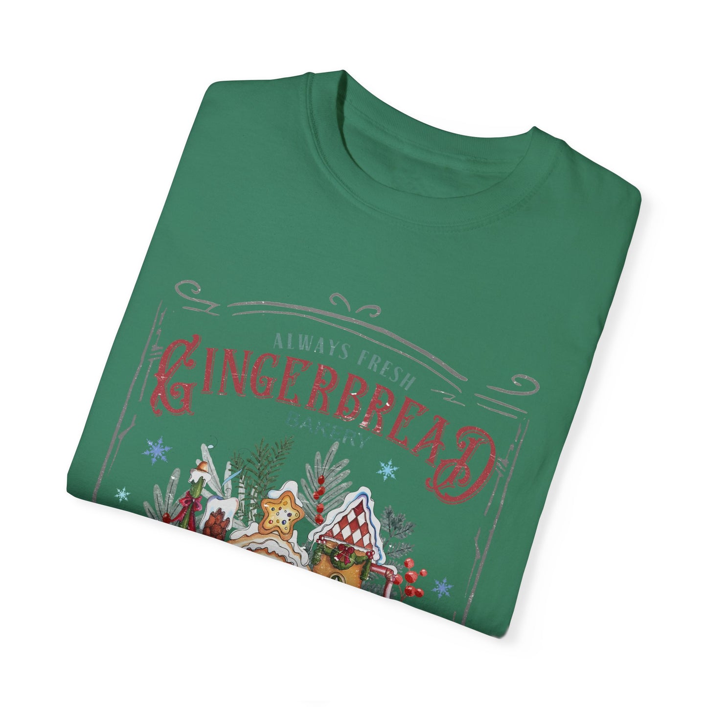 Christmas Gingerbread Garment-Dyed T-shirt