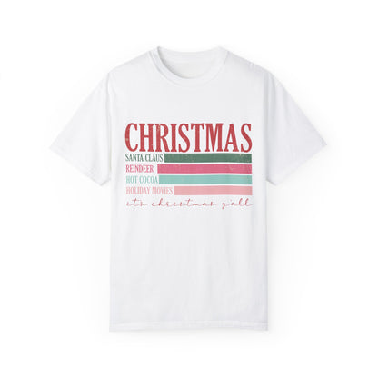 Christmas Retro Garment-Dyed T-shirt