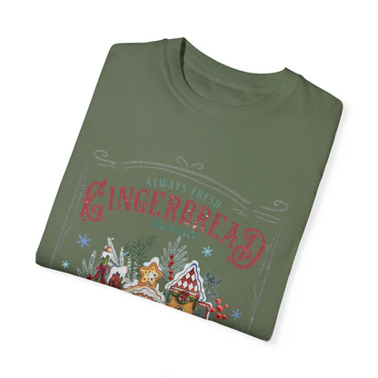 Christmas Gingerbread Garment-Dyed T-shirt