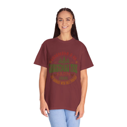 Christmas tree farm Garment-Dyed T-shirt