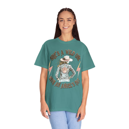 She's a wild one Unisex Garment-Dyed T-shirt