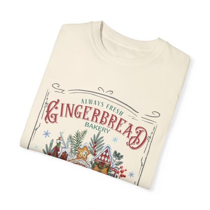 Christmas Gingerbread Garment-Dyed T-shirt