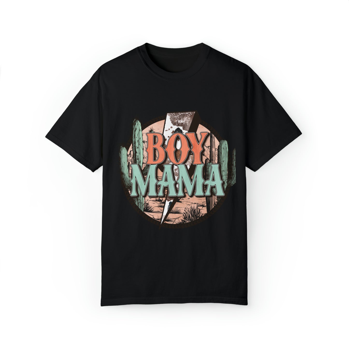 Boy Mama Unisex Garment-Dyed T-shirt