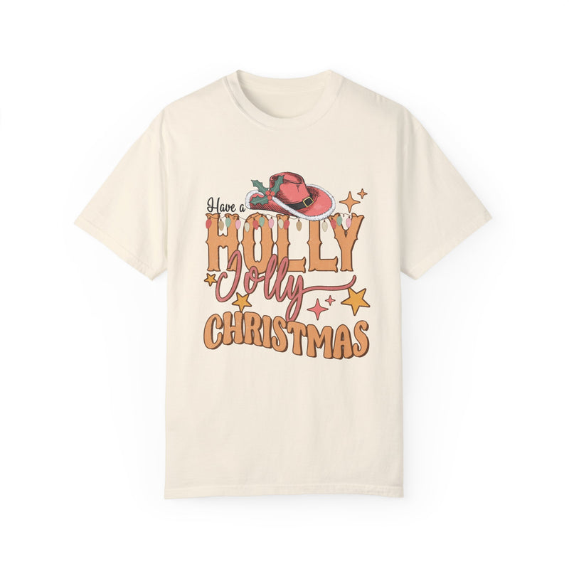 Holly Jolly Christmas Garment-Dyed T-shirt