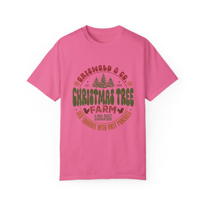Christmas tree farm Garment-Dyed T-shirt