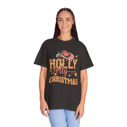 Holly Jolly Christmas Garment-Dyed T-shirt