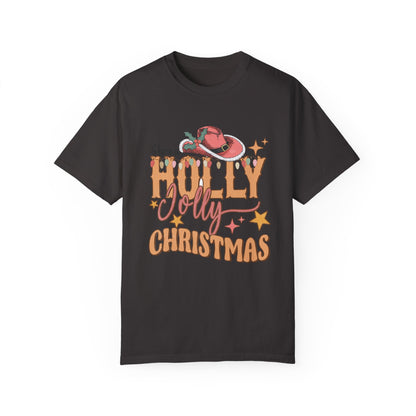 Holly Jolly Christmas Garment-Dyed T-shirt