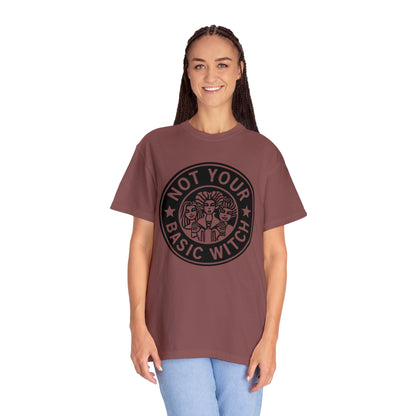 Not your Basic Witch Graphic logo tee