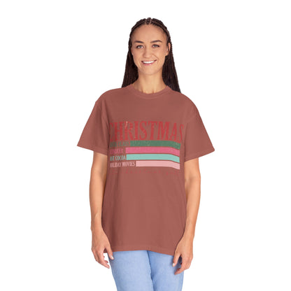 Christmas Retro Garment-Dyed T-shirt