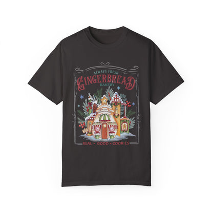 Christmas Gingerbread Garment-Dyed T-shirt