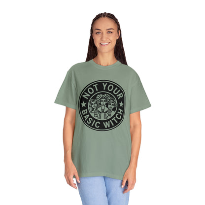 Not your Basic Witch Graphic logo tee