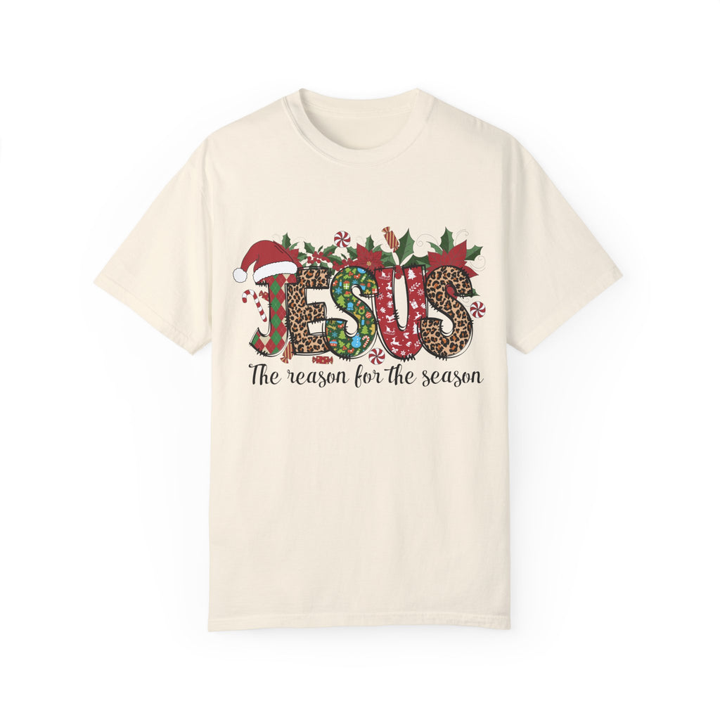 Jesus Christmas Garment-Dyed T-shirt