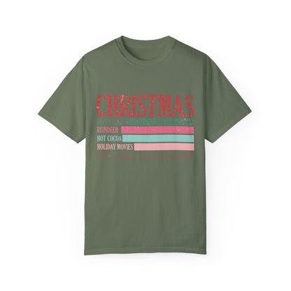 Christmas Retro Garment-Dyed T-shirt