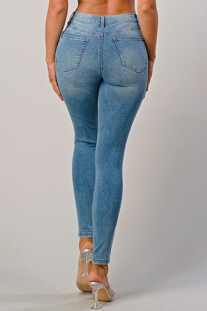 Not Your Mom High-Waisted Blue Jeans