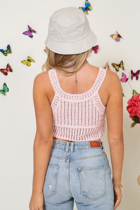 Faye Knit Cropped Top