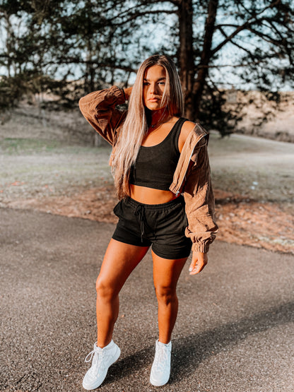Girl Next Door Black Sport Set