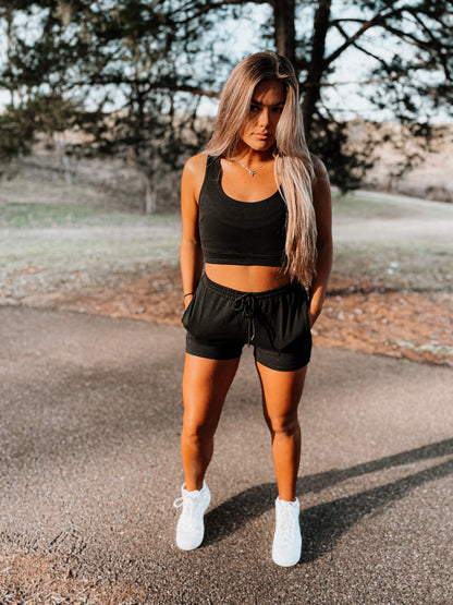 Girl Next Door Black Sport Set