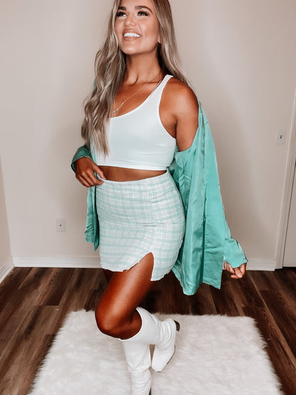 Jordan Blazer Turquoise Oversized Blazer